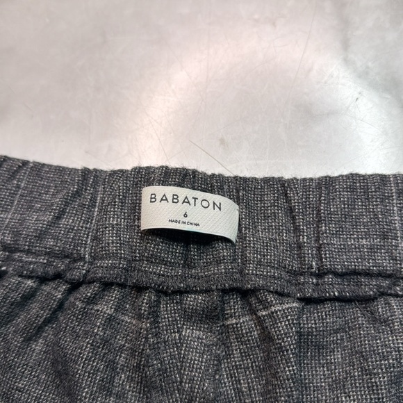 Aritzia Babaton Conan Wool and Cashmere Gray Plaid Pant - Picture 3 of 6